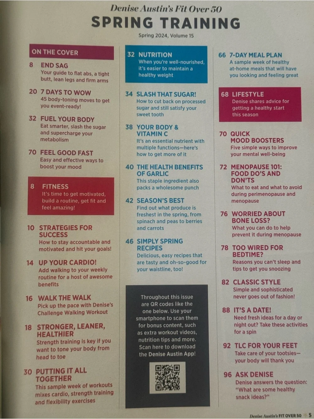 Fit Over 50 Spring 2024 Edition: Denise Austin Workout Plan, Meal Prep & Healthy
